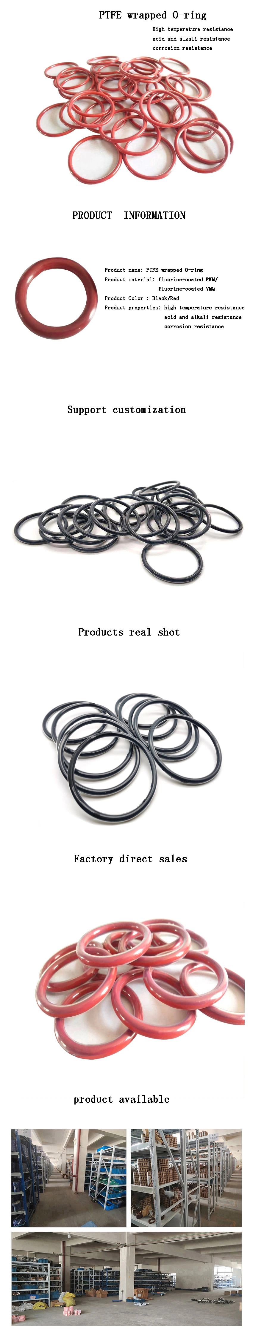 سیلیکون O-RING برای متالورژی زغال سنگ و پتروشیمی با سرویس سریع و راحت 0